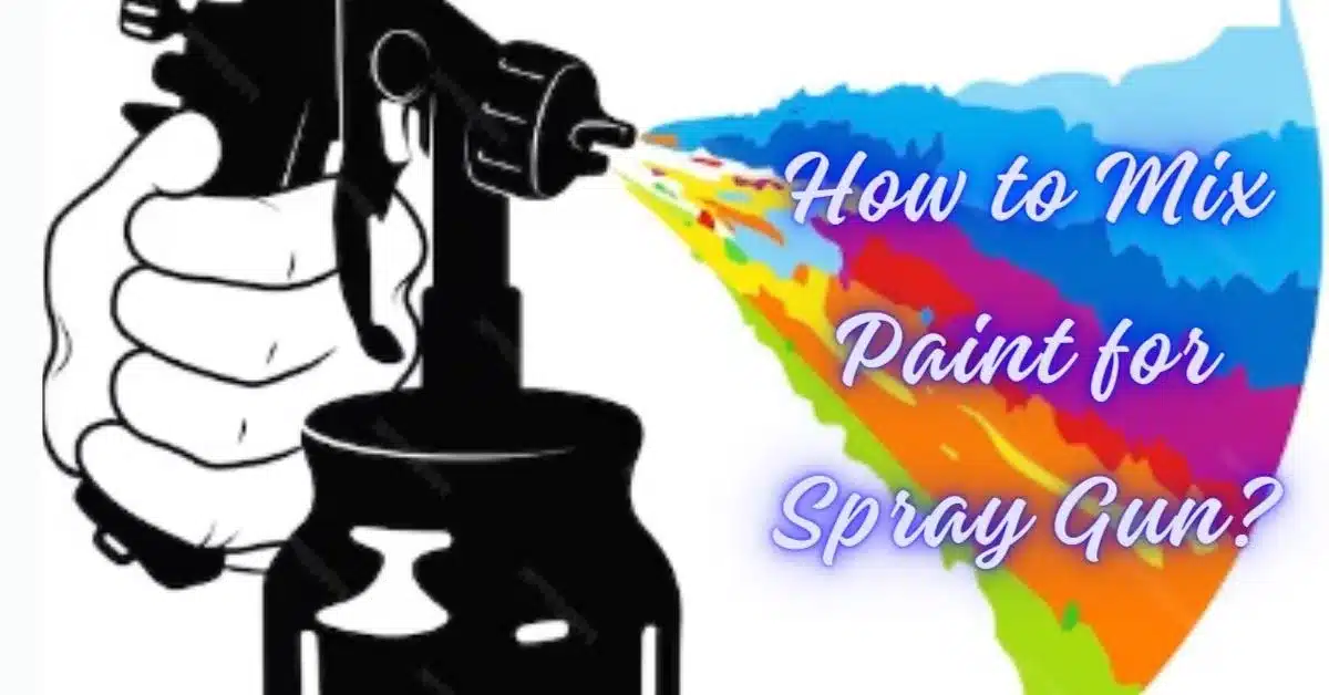how to mix paint for spray gun?
